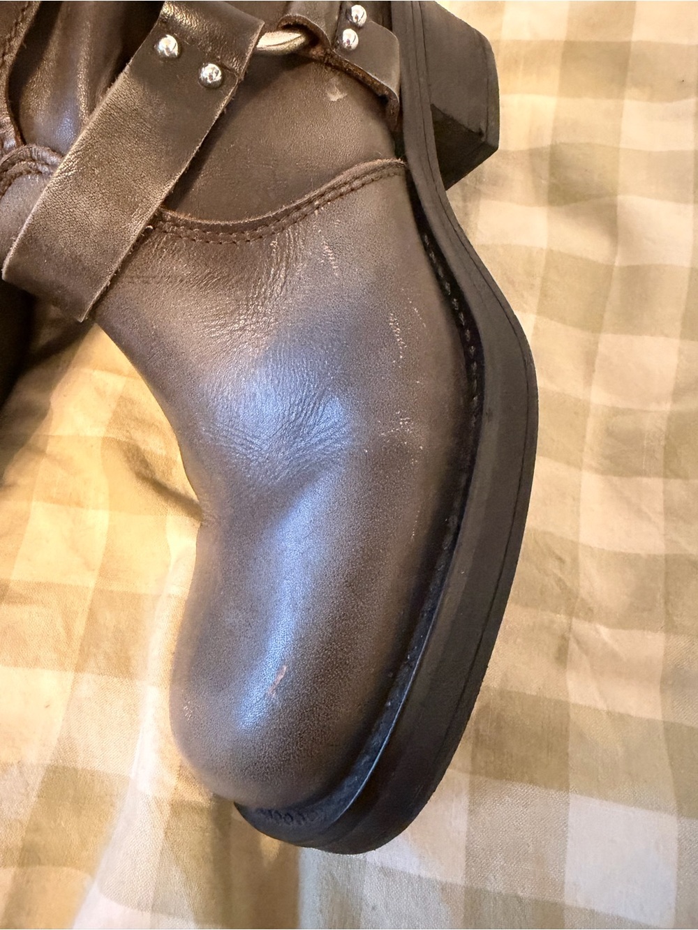 Steve Madden Buckle Motorcycle Boots - Picture 4 of 4